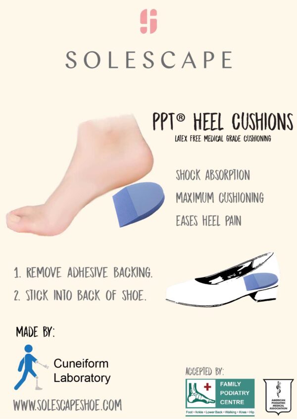Heel Cushions | Solescape Shoes | Beautiful Wellness Shoes 👡 | Orthopaedic Podiatrist Approved Designs | Suitable for Foot Conditions | Flat Feet | Plantar Fasciitis | Bunions | Insoles | Singapore | Malaysia